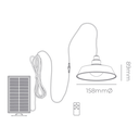 COLGANTE SOLAR CAMPING NEGRO - CANDIL