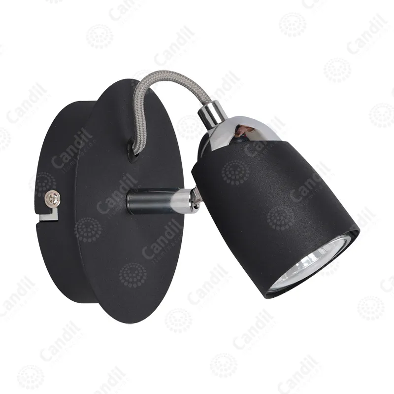 [C100/1 NT] APLIQUE KONUS NEGRO 1L GU10 - CANDIL - 63193