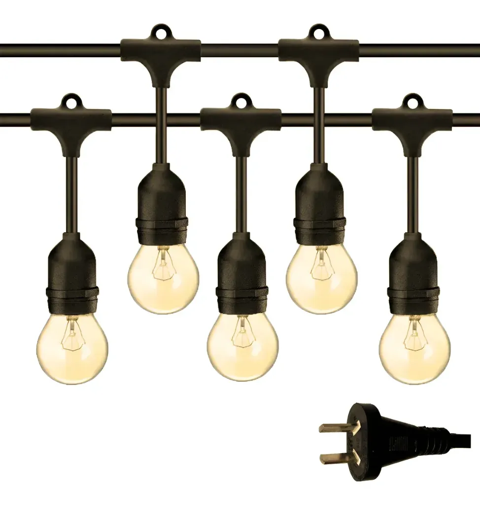 GUIRNALDA EXTERIOR 15MTS 31 E27 S7TULIPA NEGRA - ILUMROS - 67006