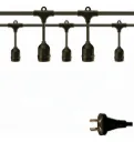 GUIRNALDA EXTERIOR 5MTS 11 E27 S7TULIPA NEGRA - ILUMROS - 62594