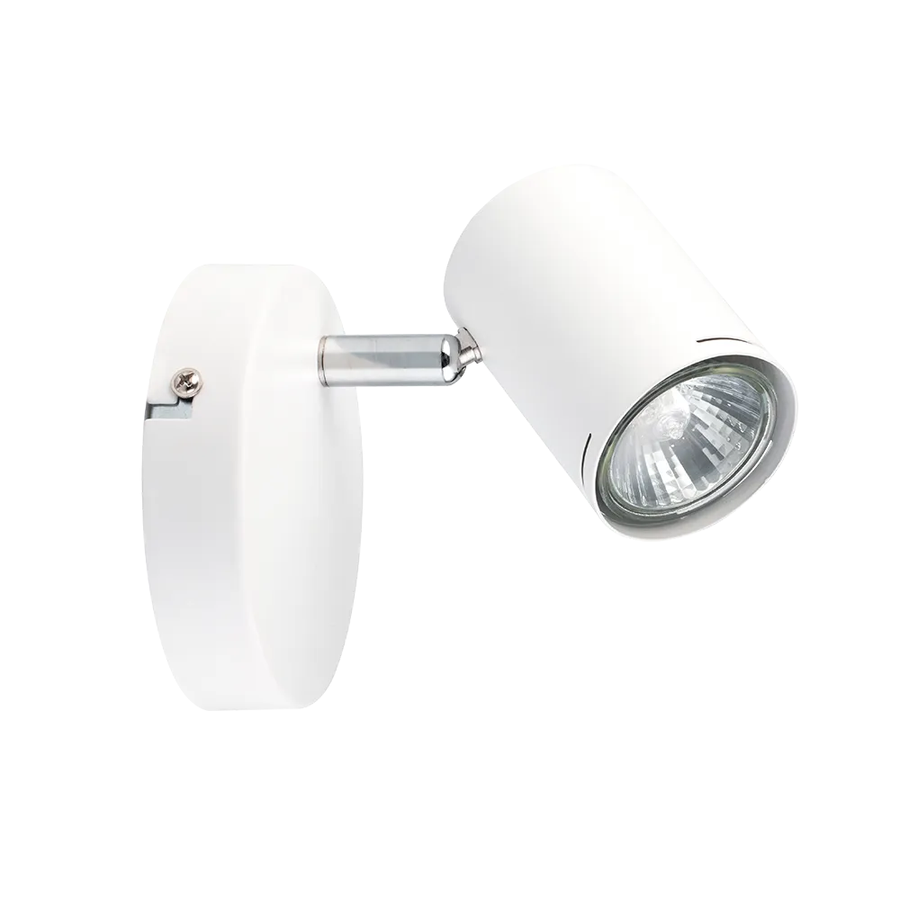 [U1021] APLIQUE HAFDIS 1L GU10 BLANCO C/CROMO - MARKAS - 65408