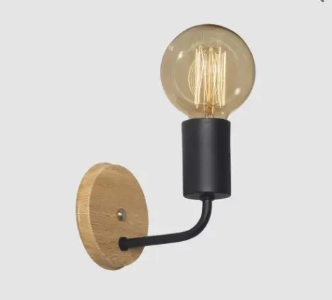 APLIQUE IMOLA MADERA/NEGRO 1L E27 - FERROLUX - 70677