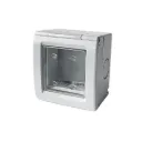 CAJA 2 MODULOS TAPA TRANSPARENTE. - KALOP - 60931