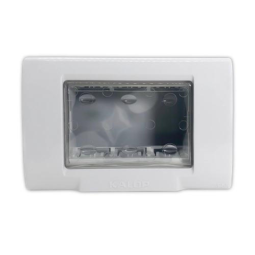 [KL42413] CAJA 3 MODULOS TAPA TRANSPARENTE. - KALOP - 60932