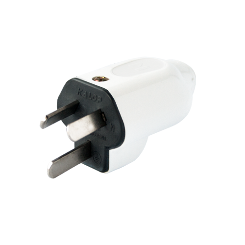 FICHA K3 MACHO 2X10A+T BLANCA - KALOP - 00140B