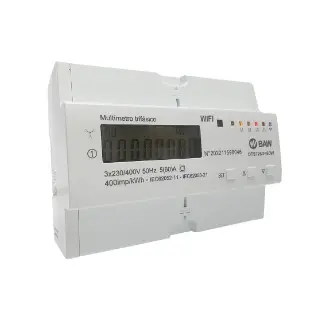 MEDIDOR KWH WIFI 5(60)A.3X230/400V 50HZ - BAW - 64514