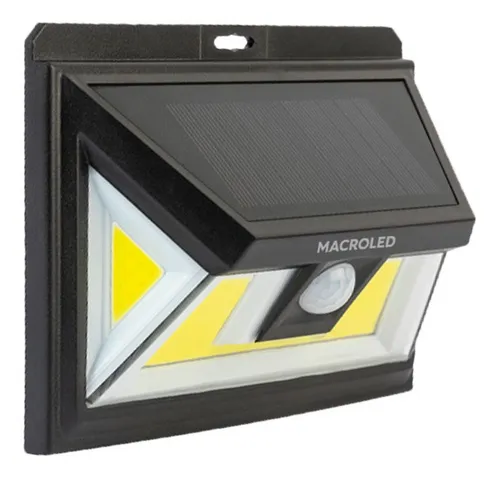 [ASPSM-5W-IP65-CW] APLIQUE SOLAR 5W C/SENSOR 6500K IP65 - MACROLED - 67691