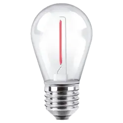 BULBO S14 FILAMENTO 1W E27 ROJO - MACROLED - 67429