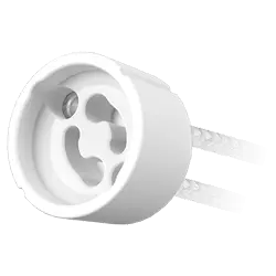 [K512GU] CONECTOR CERAMICO GU10 CON 15CM DE CABLE - MACROLED - 67670
