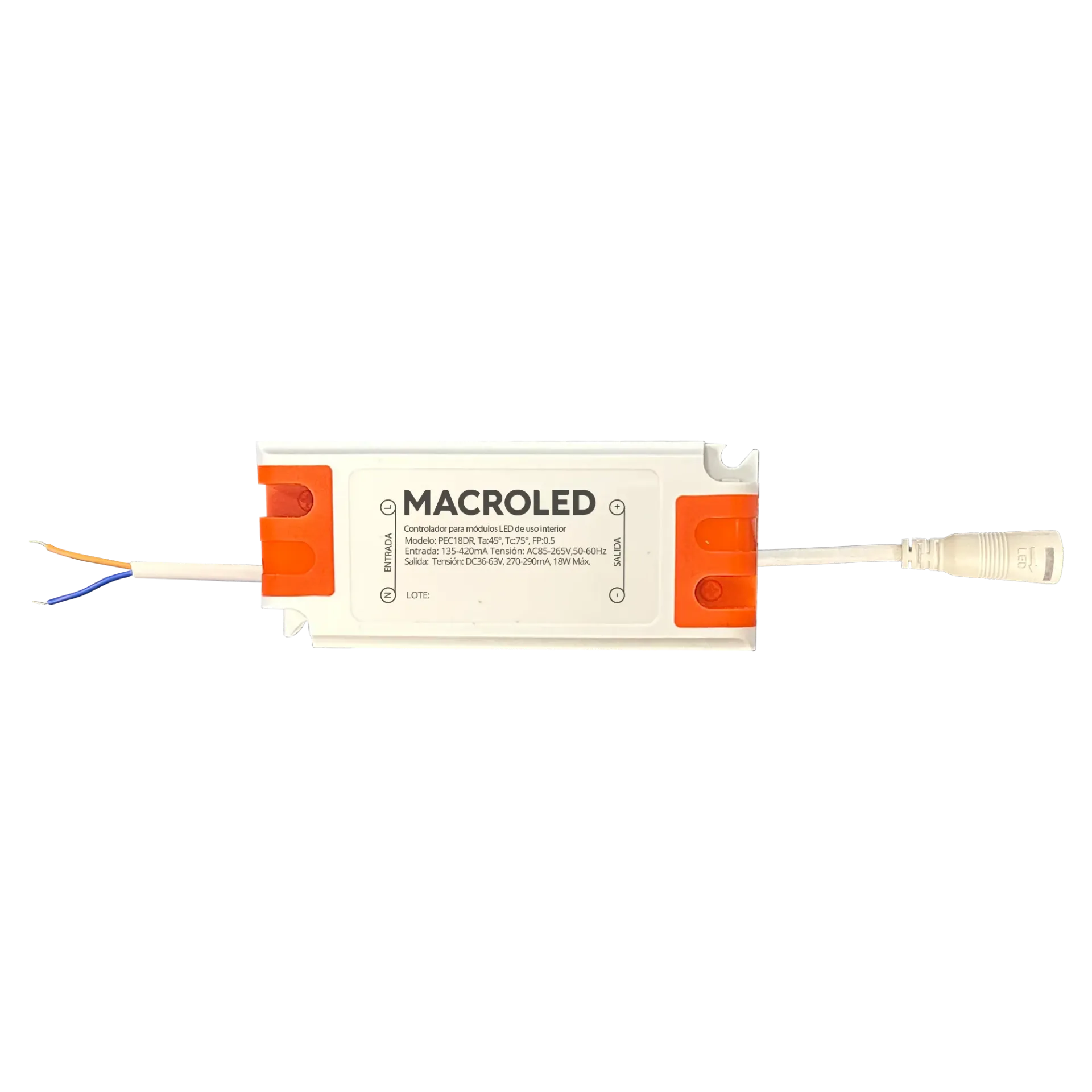 [PEC18DR] DRIVER 18W PANEL LED - MACROLED - 68050