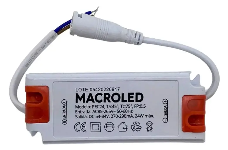 [PEC24DR] DRIVER 24W PANEL LED - MACROLED - 68051