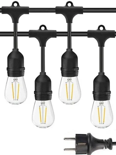 GUIRNALDA E27 700W 10 METROS C/20 PORTALAMPARA IP66 - MACROLED - 68524