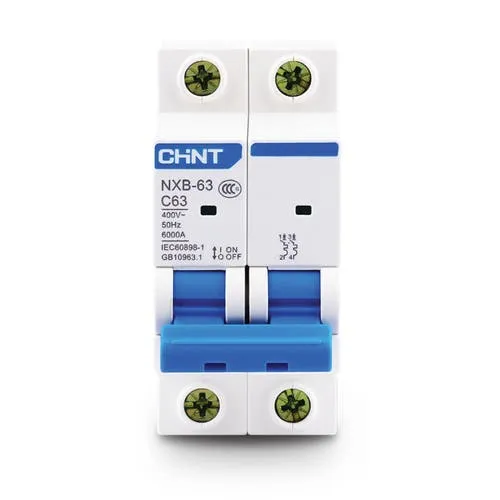 INTERRUPTOR TERMOMAGNETICO 2P 20A 6KA C - CHINT - 66172