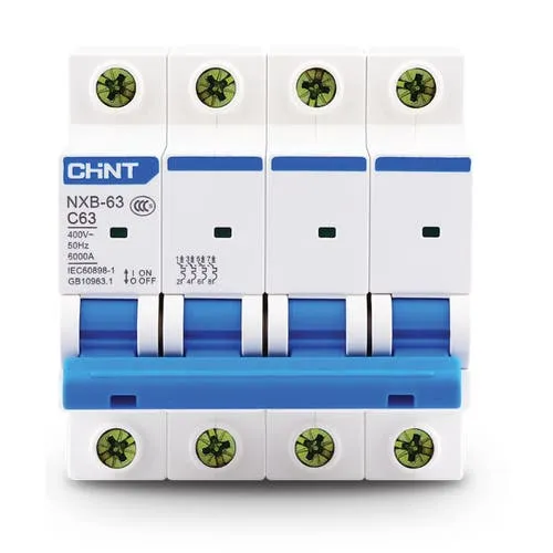 [NXB-63 4P C16 6KA] INTERRUPTOR TERMOMAGNETICO 4P 16A 6KA C - CHINT - 66174