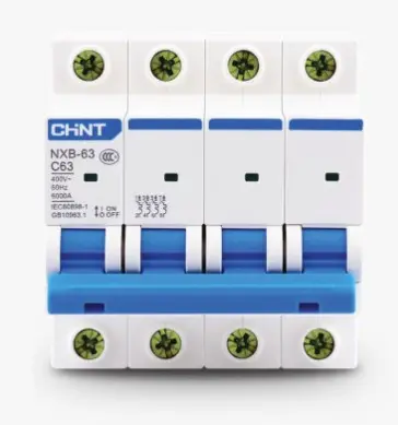[NXB-63 4P C20 6KA] INTERRUPTOR TERMOMAGNETICO 4P 20A 6KA C - CHINT - 66175