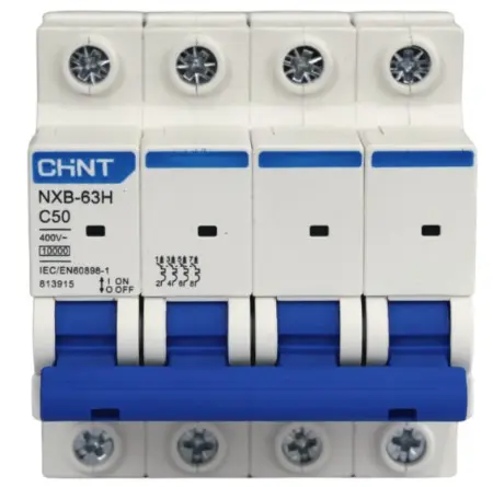 INTERR. TM 4P 50A 6KA CURVA C - CHINT - 70080