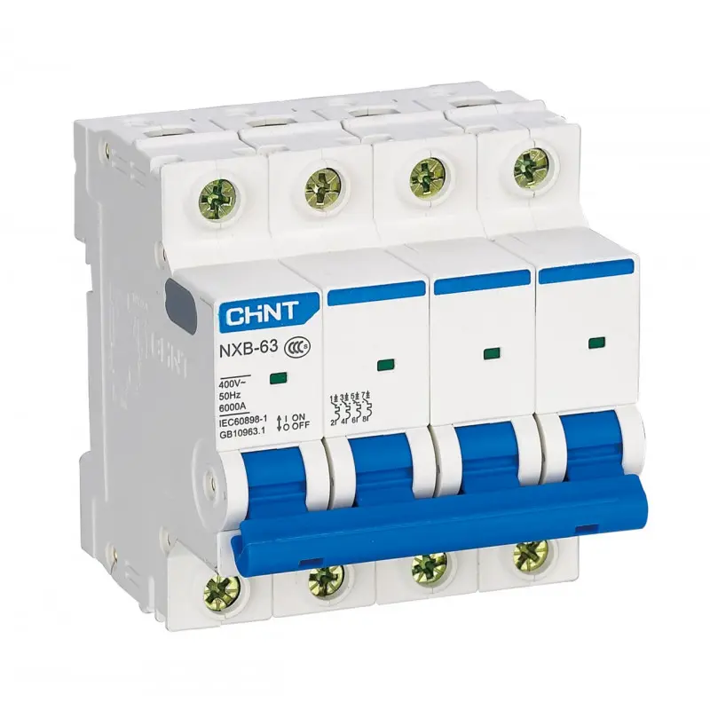 [NXB-63 4P C63 6KA] INTERRUPTOR TERMOMAGNETICO 4P 63A 6KA C - CHINT - 70081