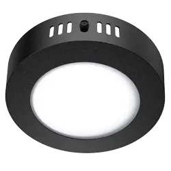 PANEL NEGRO LED SUPERFICIAL 6W REDONDO LC - MACROLED - 66971N