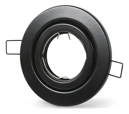[ADM-D10-NEG-CO] SPOT REDONDO 10CM C/MOV GU10 NEGRO S/ZOCALO - MACROLED - 69406