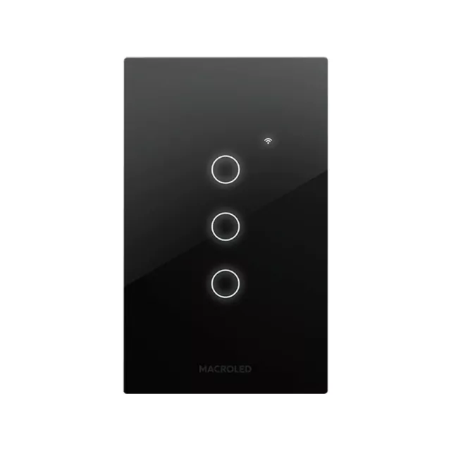 [ROMA-S-3CH-B] TECLA SMART TOUCH MACROLED 3 CANAL BLANCO 10A - MACROLED - 67940
