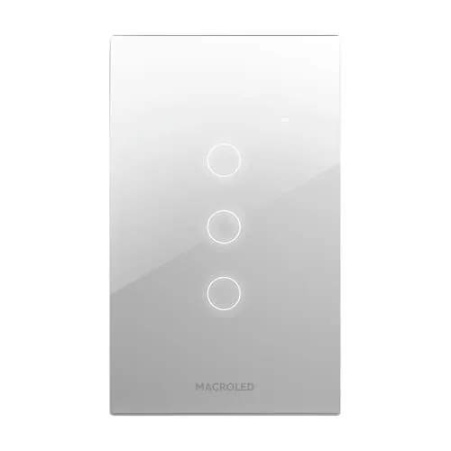 TECLA SMART TOUCH MACROLED 3 CANAL BLANCO 10A - MACROLED - 67940