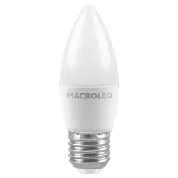 VELA C37 MACROLED 6W E27 CALIDO 3000K - MACROLED - 60159C