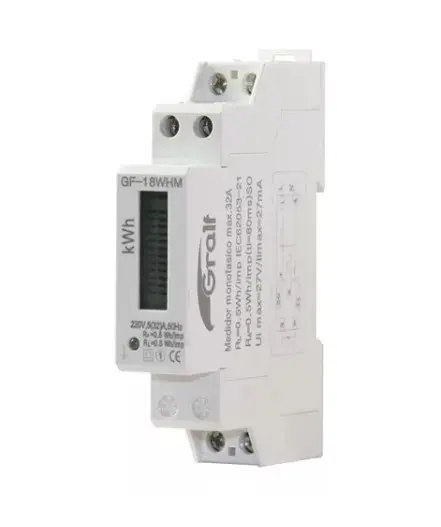 [MGF-32] MEDIDOR MONOFASICO 32A DIN - GRALF - 68049