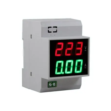MEDIDOR VOLTAJE INTENSIDAD MONOFASICO DIN - GRALF - 68824