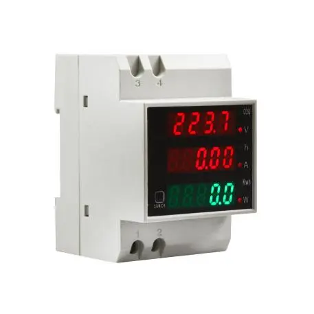 MEDIDOR VOLTAJE INTENSIDAD TRIFASICO DIN - GRALF - 68825