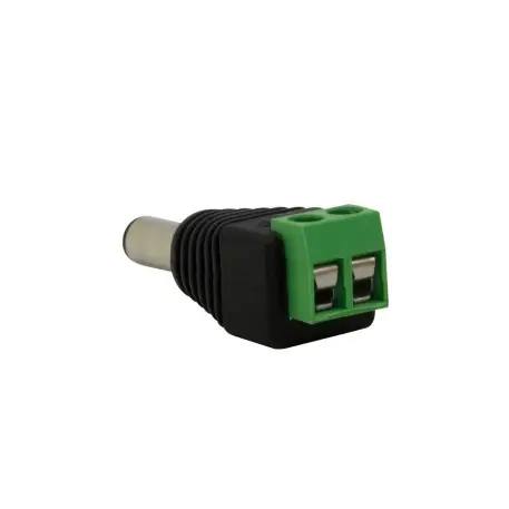 PLUG HUECO 5,5-2,1MM / PLUG MACHO HUECO CON BORNERA - GRALF - 69802