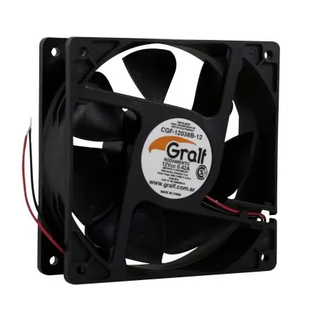 [CGF-1238B-12] TURBINA 12VCC 43DBA 120X120X38MM RULEMAN - GRALF - 68121