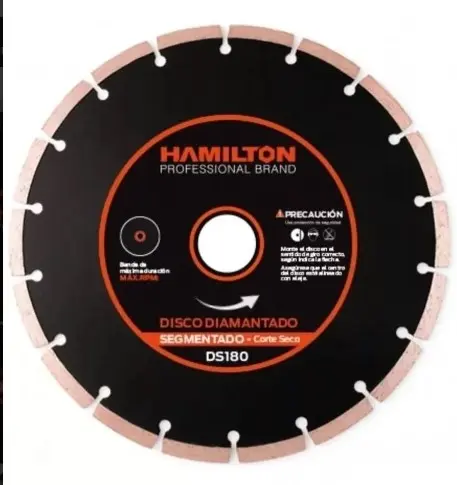 [DS180] DISCO DIAMANTADO SEGMENTADO 180MM - HAMILTON - 63422