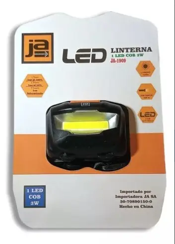 LINTERNA VINCHA ECONOMICA JA-1615 ML USB - IMPORTADORA JA - 69171