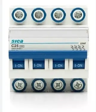 [763425] INTERRUPTOR TERMOMAGNETICO 4P 25A 4,5KA C - SICA - 00389