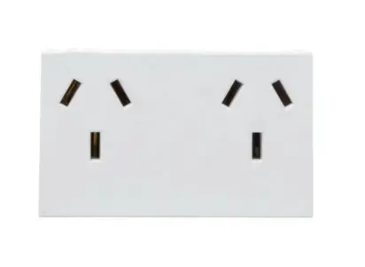 MODULO BLANCO PURO TOMA DOBLE 10A. C/T - SICA - 10021