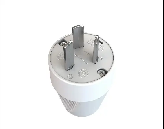 [FM630] FICHA MACHO 2X10A+T SALIDA LONGUITUDINAL BLANCO - JELUZ - 70358