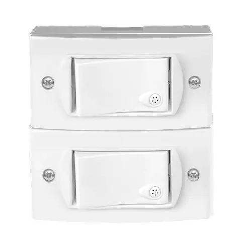 [50409/2] LLAVE JELUZ EXT BLANCO 2 PUNTOS - JELUZ - 03634
