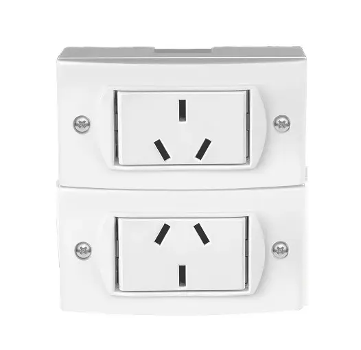 [50413/2] TOMA DOBLE JELUZ EXT BLANCO 10A - JELUZ - 03636