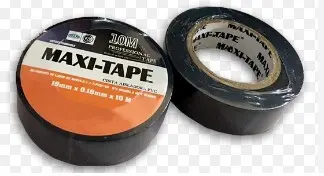 CINTA AISLADORA `MAXI TAPE` 10 MTS. NEGRA - CAPOBIANCO - 64577