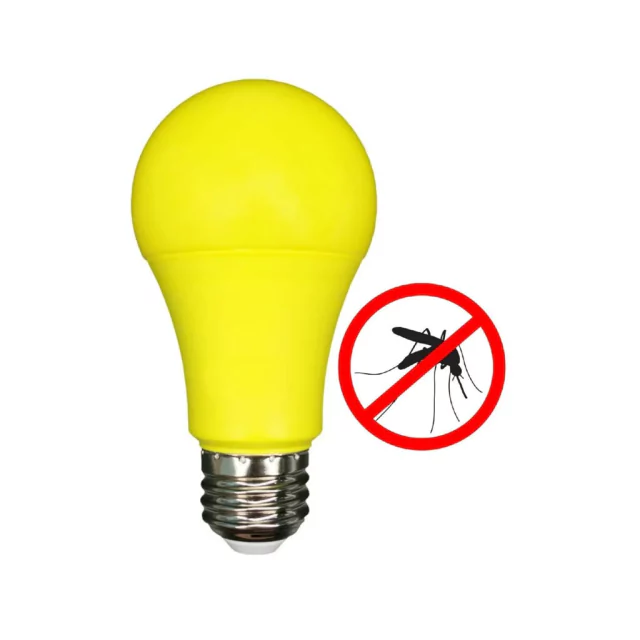 LAMPARA LED A60 5W AMARILLA ANTI-INSECTOS - SASSIN - 60497
