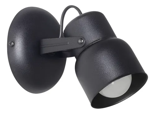 APLIQUE LR8100 1L E27 NEGRO - SAN JUSTO - 40197N