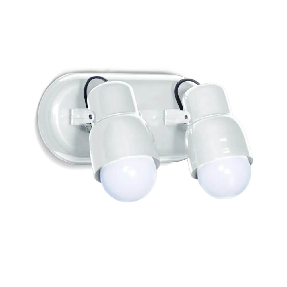 [LR8120-01] APLIQUE LR8120 2L E27 BLANCO CARILO - SAN JUSTO - 48836B