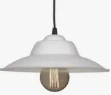 COLGANTE DE CHAPA BLANCO E27 - FERROLUX - 47972B