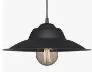 COLGANTE DE CHAPA NEGRO E27 - FERROLUX - 47972N