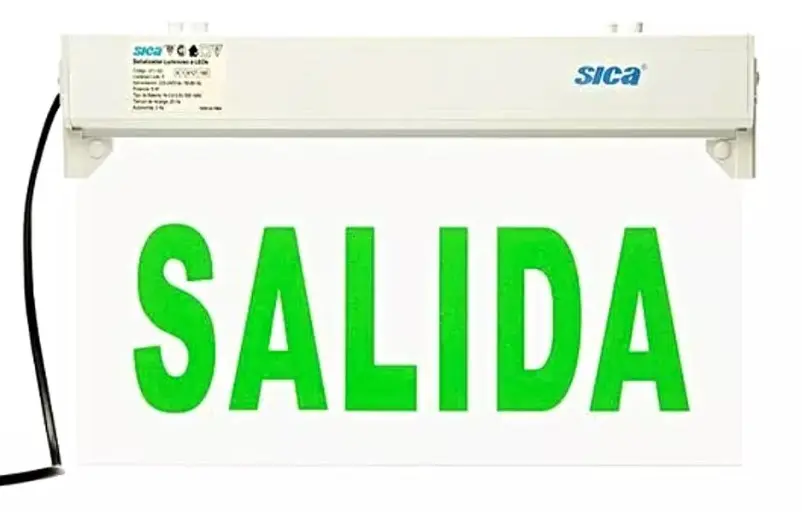 CARTEL DE SALIDA A LEDS `SALIDA` - SICA - 49543