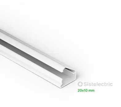 CABLECANAL 20X10MM ABISAGRADO C/ADH X METRO - GENROD -