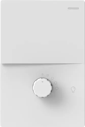 TECLA 1 CANAL Y DIMMER LED MILAN BLANCO BASTIDOR METALICO - MACROLED -