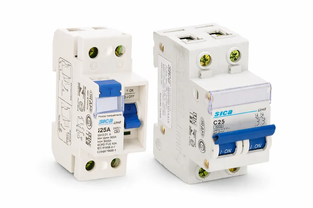 COMBO INT. TERMOMAGNETICA 2X25A + INT. DIFERENCIAL 2X25A 30MA - SICA