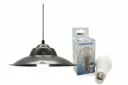 COMBO COLGANTE DE CHAPA ALUMINO + BULBO 15W 4500K -