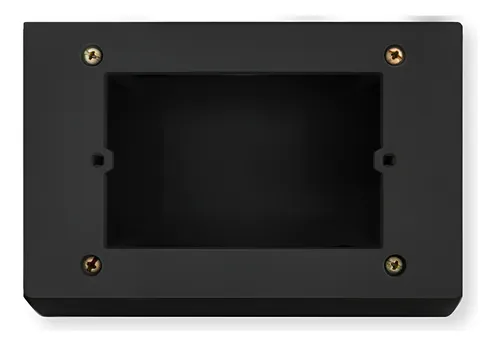 CAJA PVC EXTERIOR RECTANGULAR NEGRO - KALOP -